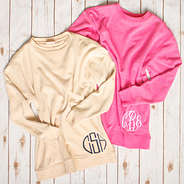 monogrammed sweatshirt