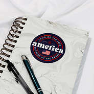 Navy Americana Sticker