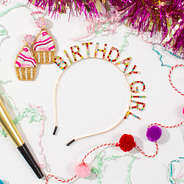 Rhinestone Birthday Headband