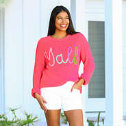 yall sweater on makenzie