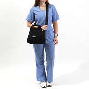 nurse scrubs with monogrammed lunch bag