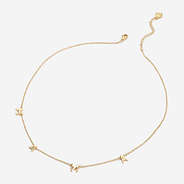 Mama Letter Necklace in gold