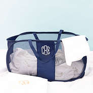 navy pop up hamper studio shot