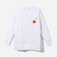 Clemson Tigers Crewneck Sweatshirt in White
