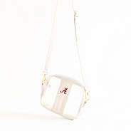 alabama clear stadium crossbody bag studio shot