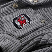 Close up of South Carolina Gamecocks Waffle Shacket