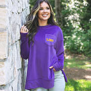 LSU Tigers softspun sweatshirt on peyton