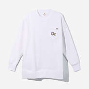 GA Tech Crewneck Sweatshirt in White