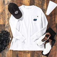 florida gators crewneck sweatshirt flatlay