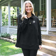 model wearing texas a&m pullover