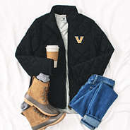 Vanderbilt Commodores Puffer Jacket styled with denim and duck boots