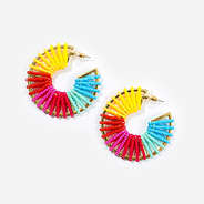 colorful statement earrings