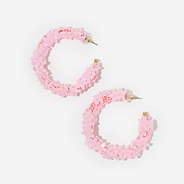 Flower Earrings in Pink