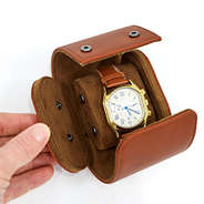 Personalized Travel Watch Roll side flap open