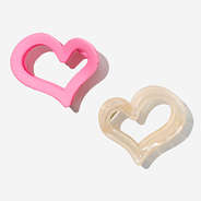 Heart Hair Clip Set