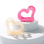 Heart Hair Clip Set on risers