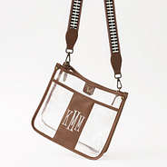 brown clear saddlebag studio shot