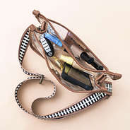 brown clear saddlebag inside shot