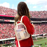 Monogrammed Clear Backpack Purse