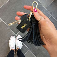 black tassel key fob 2025 block font