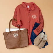 Work Outfit with Rust Boho Tunic