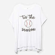 Sequin Sports Tee - Baseball