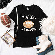 black sequin sports tee flatlay