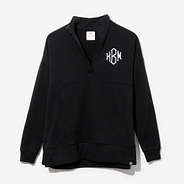 Monogrammed Popover in Black