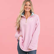 bermuda ikat monogrammed faith pullover with jeans