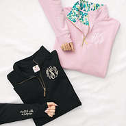 black and bermuda ikat personalized faith pullovers