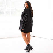 black sequin dress on julia ann