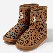 Monogrammed Sherpa Boot in Leopard