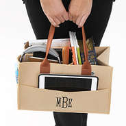 khaki home organizer in hands