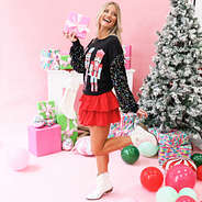 nutcracker sweatshirt on ashley