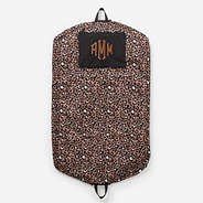 Monogrammed Garment Bag in Cheetah