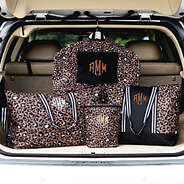 cheetah garment bag with cheetah collection