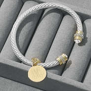 april personalized birthstone cable bracelet