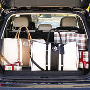 duo weekender bags in trunk