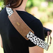 leopard camera strap on shoulder - 2025