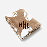Personalized Plush Blanket in Football