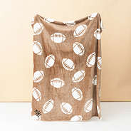football blanket studio shot