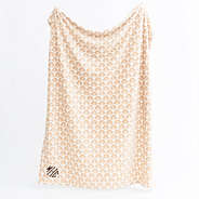 khaki shells plush blanket studio shot