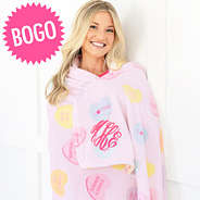 valentine hearts plush blanket - gbogo