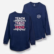 Monogrammed Teacher T-Shirt