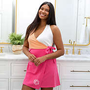 Hot Pink and Orange Bath Towel Wrap