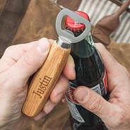 monogrammed bottle opener used on soda