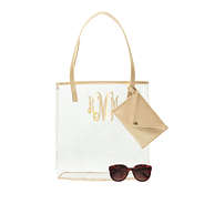monogrammed clear tote bag
