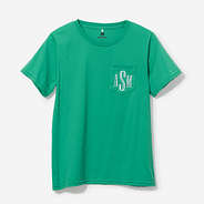 Monogrammed Short Sleeve Shirt in Green