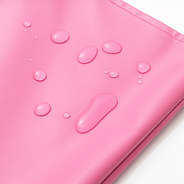 hot pink waterproof tote with water drops