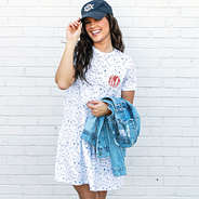 ruffle dress casual ootd